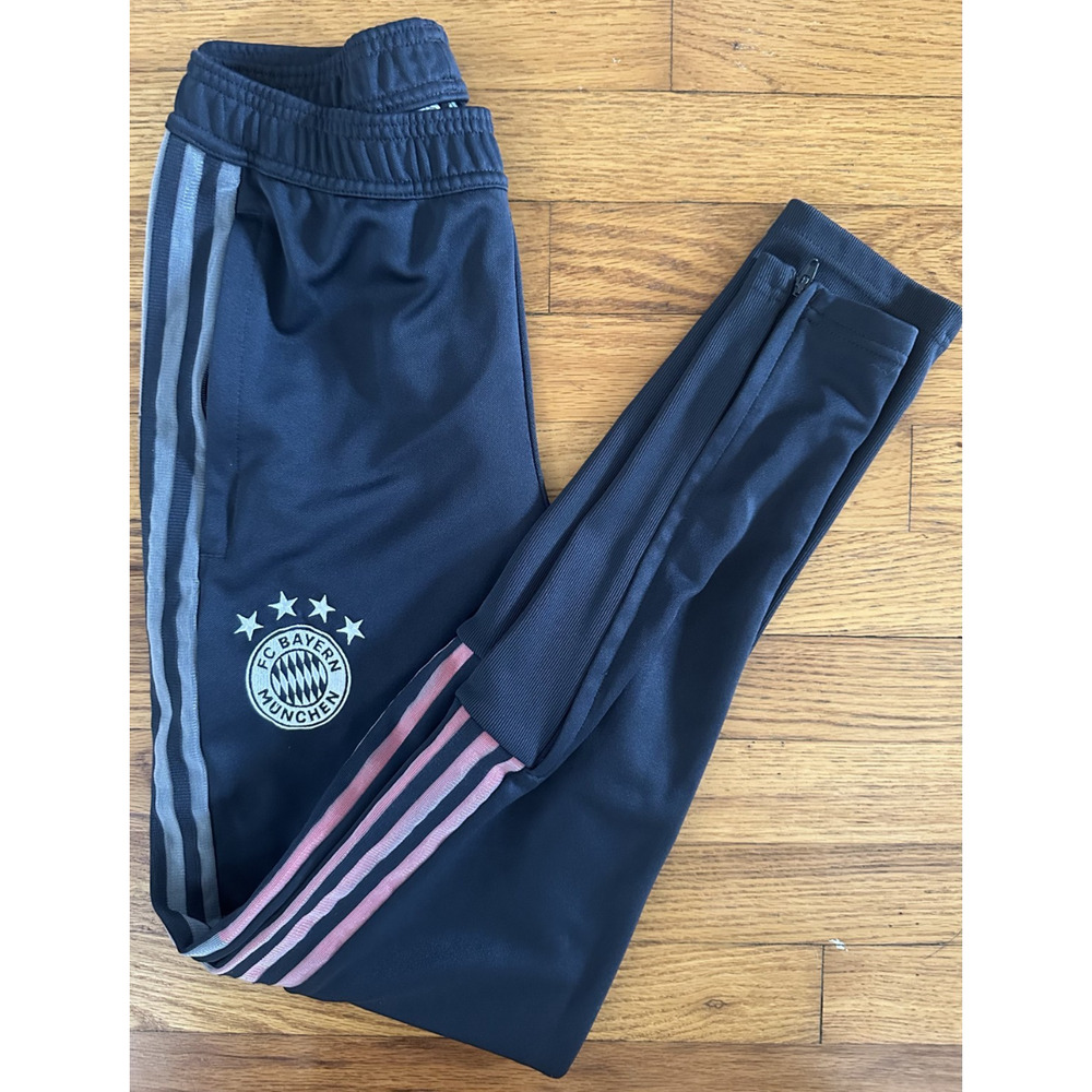 Adidas 3 Stripe FC Bayern Munich Track Pants Men XS Soccer Training Joggers